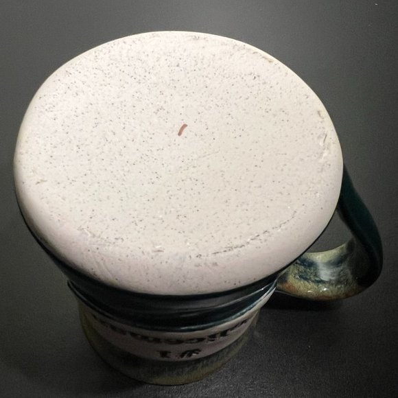 Handcrafted TUMBLEWEED POTTERY  #1 Policeman Drip Glaze Mug - Picture 10 of 10